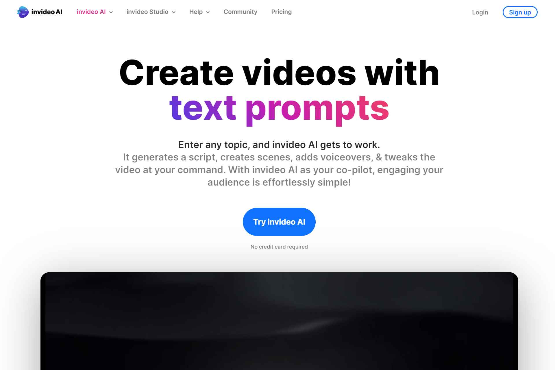 Invideo.io - Generate stunning videos for images